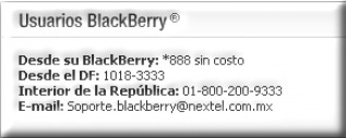 Atención BlackBerry